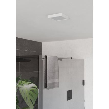 Eglo - LED плафон за баня 7W/230V 2700/4000/6500K 15x15 см IP44 бял
