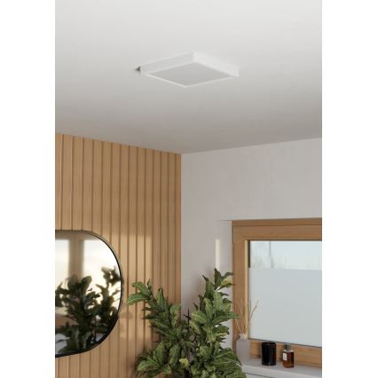 Eglo - LED таванно осветително тяло за баня LED/10,5W/230V 2700/4000/6500K 22x22 cm IP44 бяло