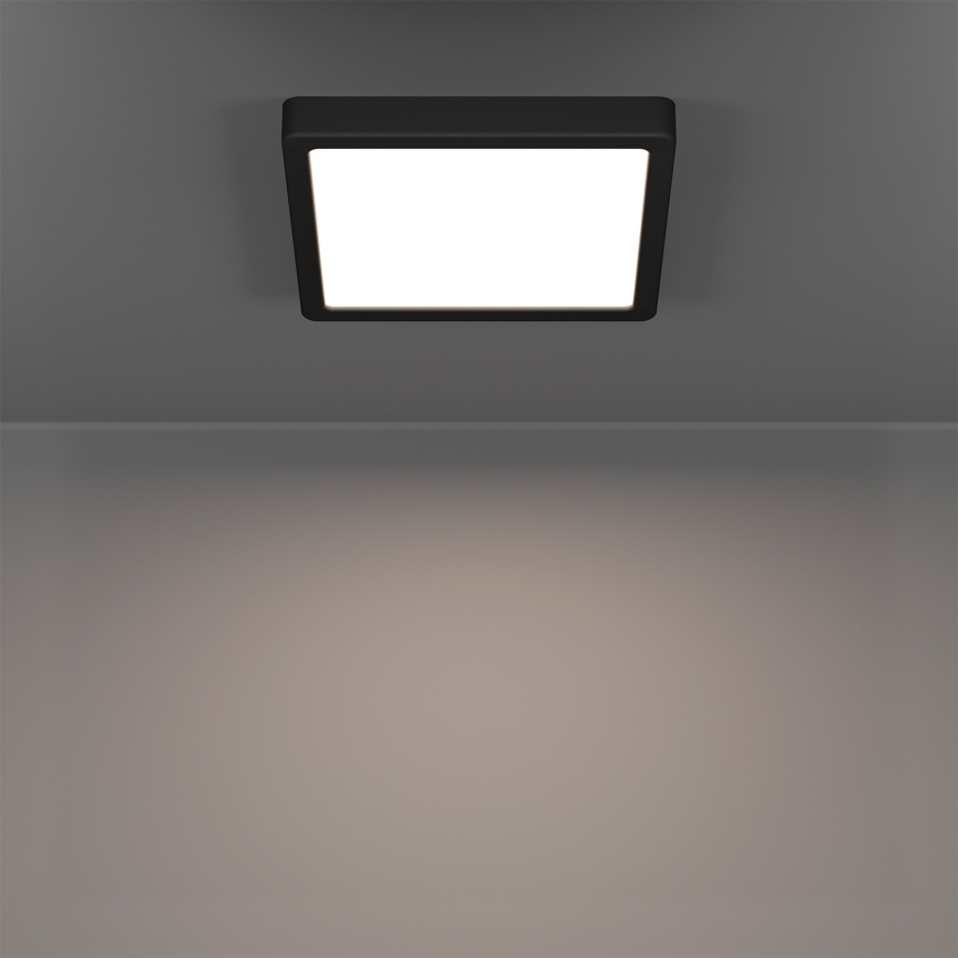 Eglo - LED RGBW димируемо таванно осветително тяло за баня LED/10,5W/230V 2700-6500K 22x22 cm IP44 черно