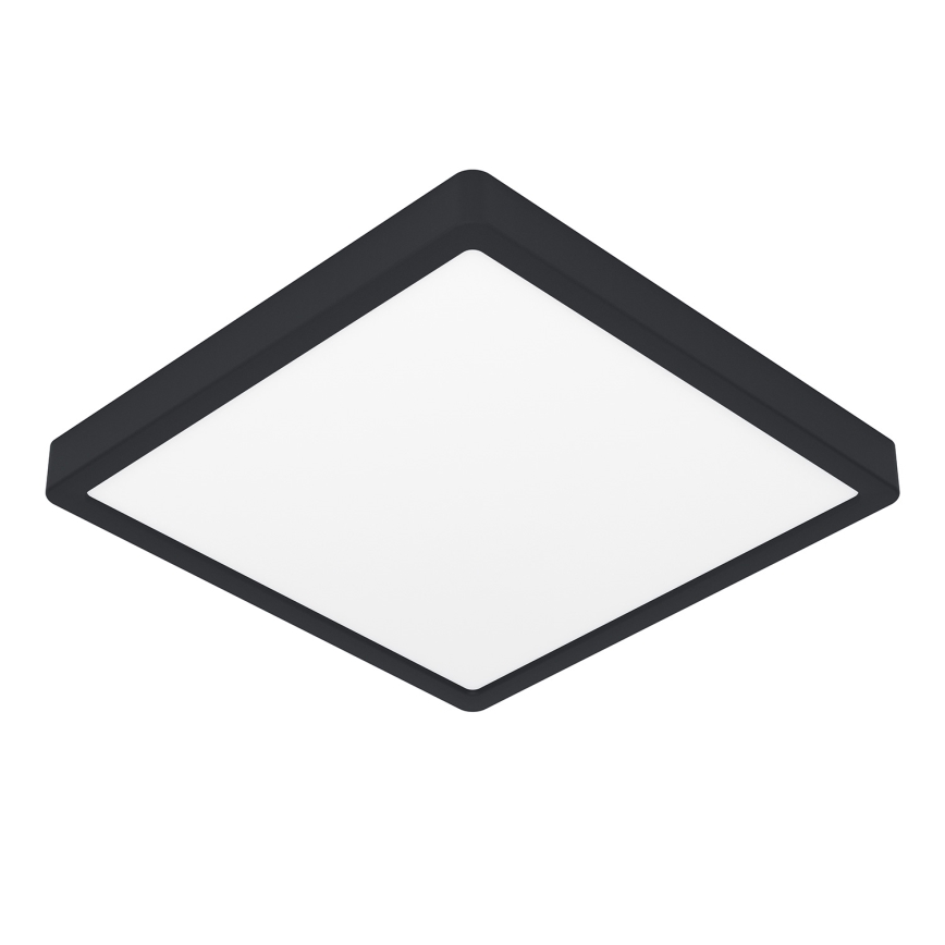 Eglo - LED RGBW димируемо таванно осветително тяло за баня LED/13,5W/230V 2700-6500K 29,5x29,5 cm IP44 черно