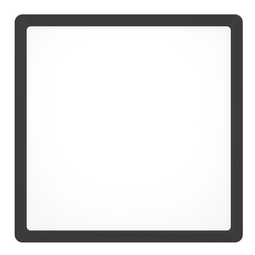 Eglo - LED RGBW димируемо таванно осветително тяло за баня LED/13,5W/230V 2700-6500K 29,5x29,5 cm IP44 черно