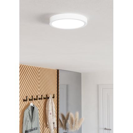 Eglo - LED RGBW димируем плафон за баня LED/11,2W/230V 2700-6500K Ø 21,1 cm IP44 бял