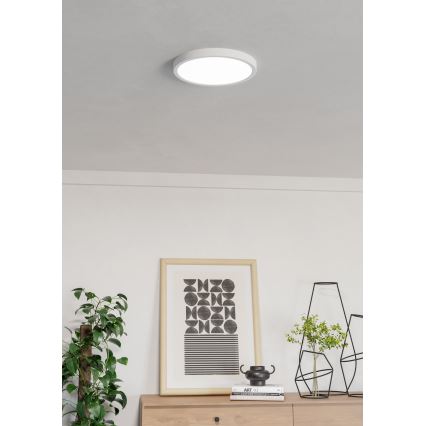 Eglo - LED RGBW димируема таванна лампа за баня LED/14,3W/230V 2700-6500K Ø 27,8 см IP44 бяла