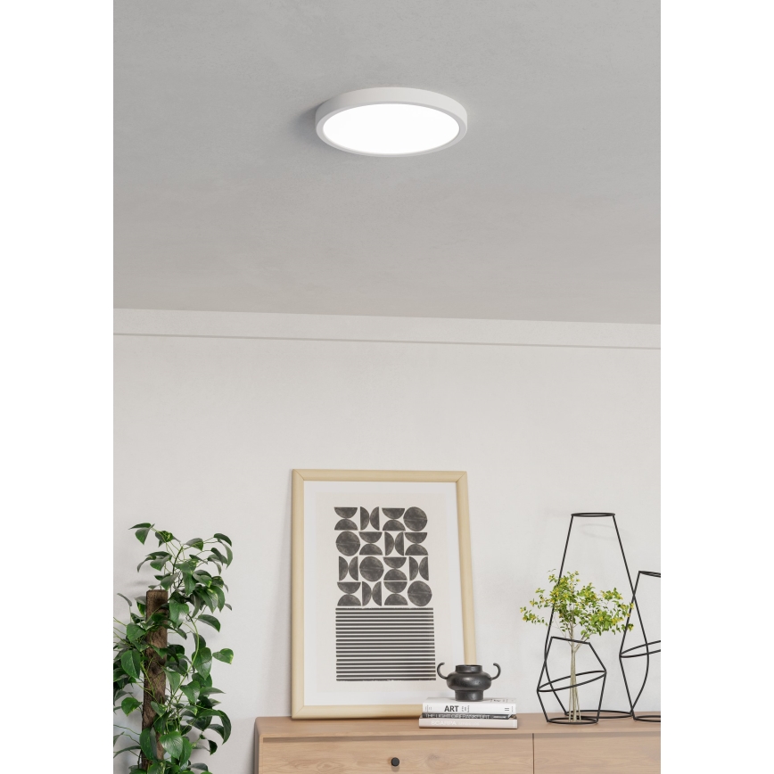 Eglo - LED RGBW димируема таванна лампа за баня LED/14,3W/230V 2700-6500K Ø 27,8 см IP44 бяла