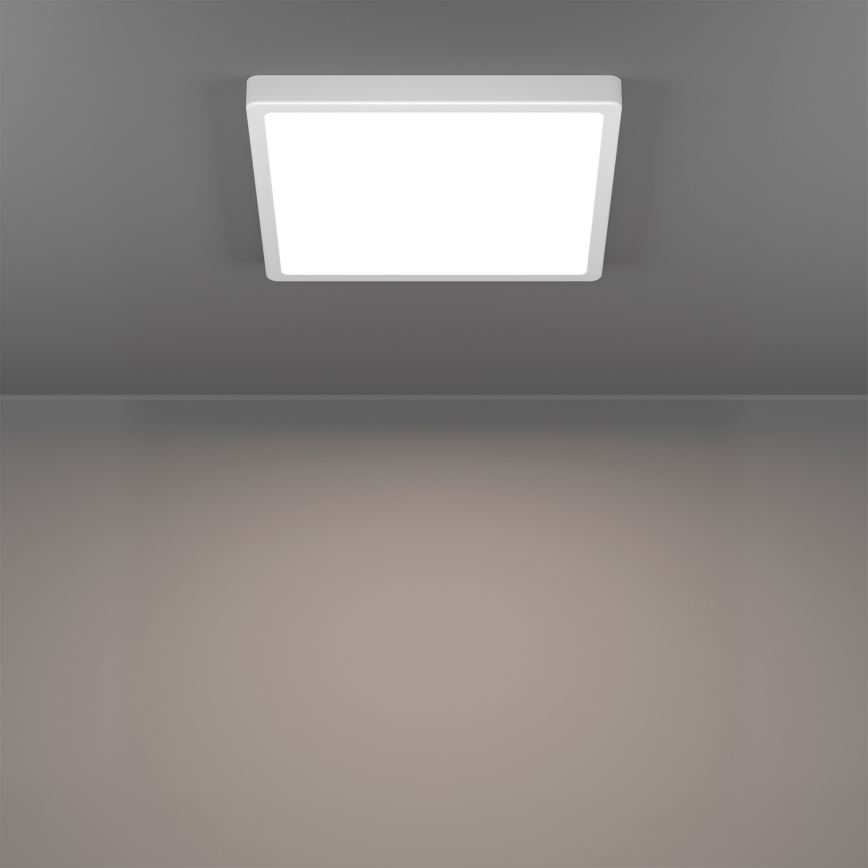 Eglo - Димируемо LED RGBW осветително тяло за баня LED/13,5W/230V 2700-6500K 29,5x29,5 cm IP44 бяло