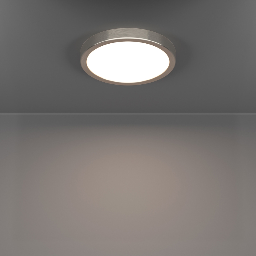 Eglo - LED RGBW димируема таванна лампа за баня LED/11,2W/230V 2700-6500K Ø 21,1 cm IP44 матов хром