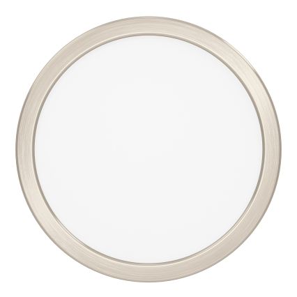 Eglo - LED RGBW димируема таванна лампа за баня LED/11,2W/230V 2700-6500K Ø 21,1 cm IP44 матов хром