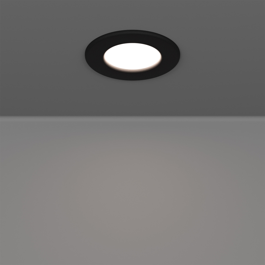 Eglo - комплект от 3 вградени LED осветителни тела LED/3,7 W/230 V 2700/4000/6500 K Ø 8,8 см черно