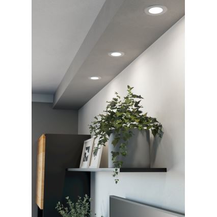 Eglo - LED вградено осветително тяло LED/3,7 W/230 V 2700/4000/6500 K Ø 8,8 см бяло