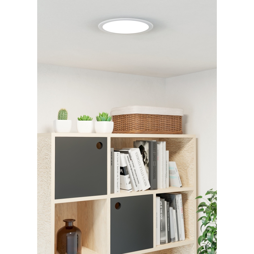 Eglo - LED вградено осветително тяло LED/18,5W/230V 2700/4000/6500K Ø 21,6 cm бяло