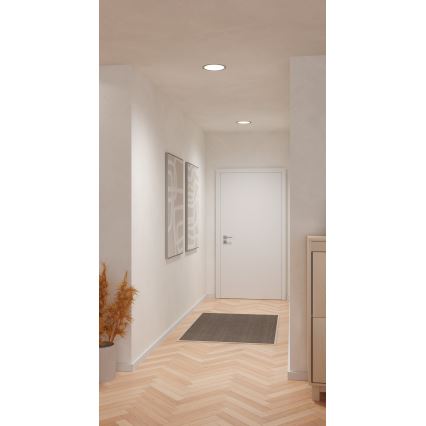 Eglo - Вградено LED осветително тяло LED/18,5W/230V 2700/4000/6500K диам. 21,6 см матов хром