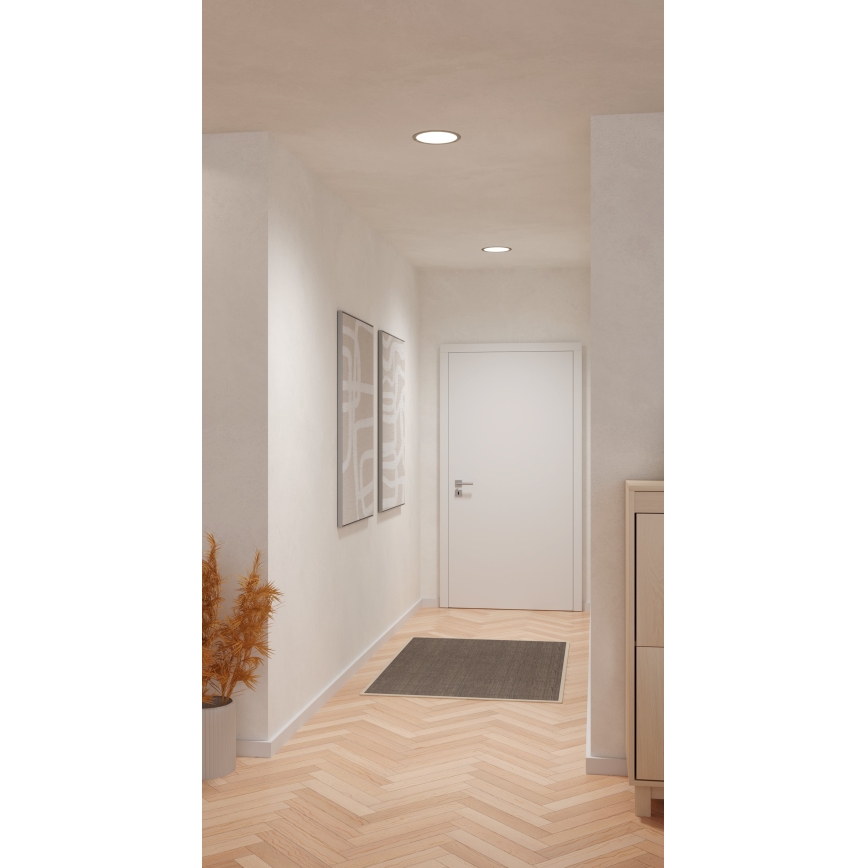 Eglo - Вградено LED осветително тяло LED/18,5W/230V 2700/4000/6500K диам. 21,6 см матов хром