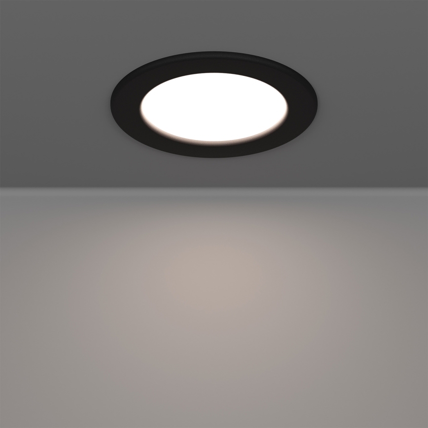 Eglo - LED RGBW димируемо вградено осветително тяло за баня LED/5W/230V 2700-6500K Ø 12 cm IP44 черно