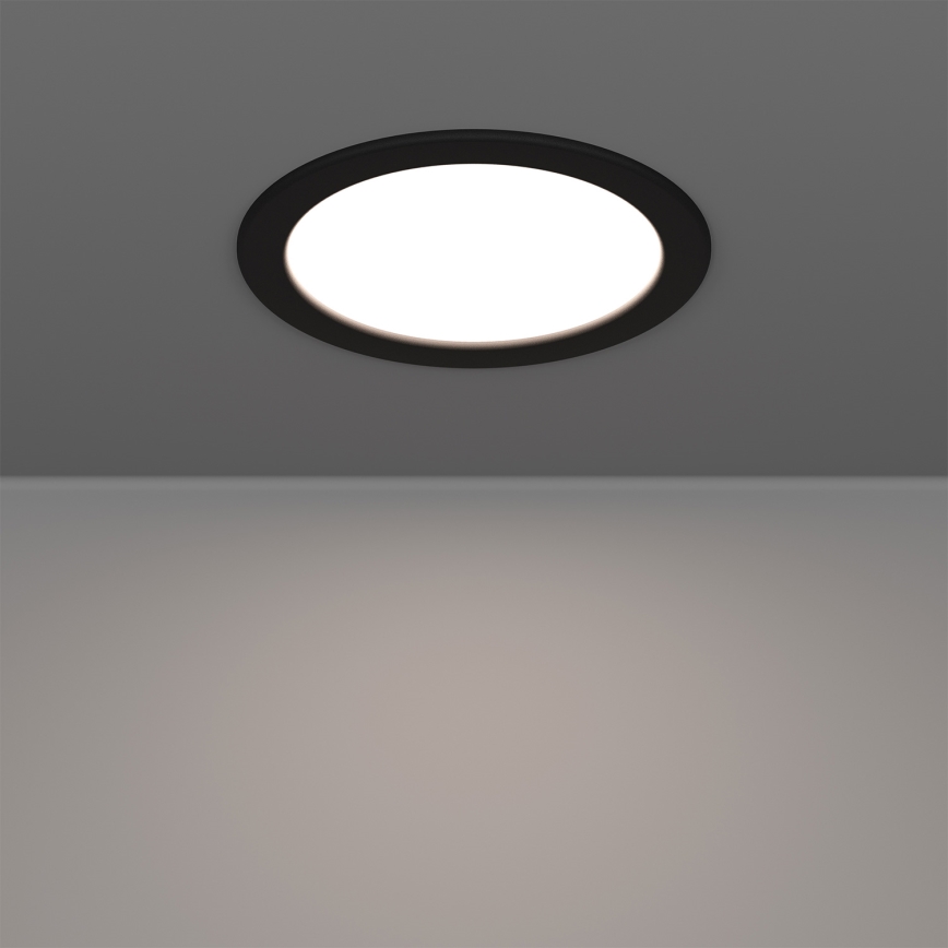 Eglo - Вградено димируемо LED RGBW осветително тяло за баня LED/9,5W/230V 2700-6500K диам. 16,8 см IP44 черно