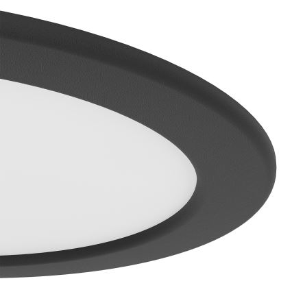 Eglo - Вградено димируемо LED RGBW осветително тяло за баня LED/9,5W/230V 2700-6500K диам. 16,8 см IP44 черно
