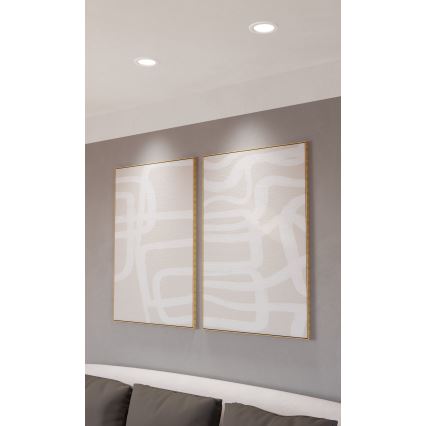 Eglo - LED RGBW димируемо вградено осветително тяло за баня LED/5W/230V 2700-6500K Ø 12 cm IP44 бяло