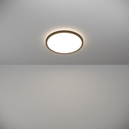 Eglo - LED Плафон за баня LED/13,9W/230V 2700/4000/6500K Ø 30 см IP44 черен
