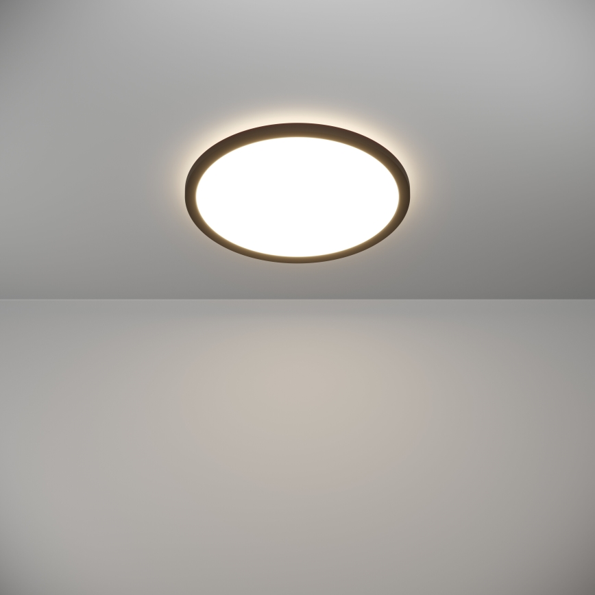 Eglo - LED Плафон за баня LED/18,5W/230V 2700K/4000K/6500K Ø 38,9 см IP44 черен