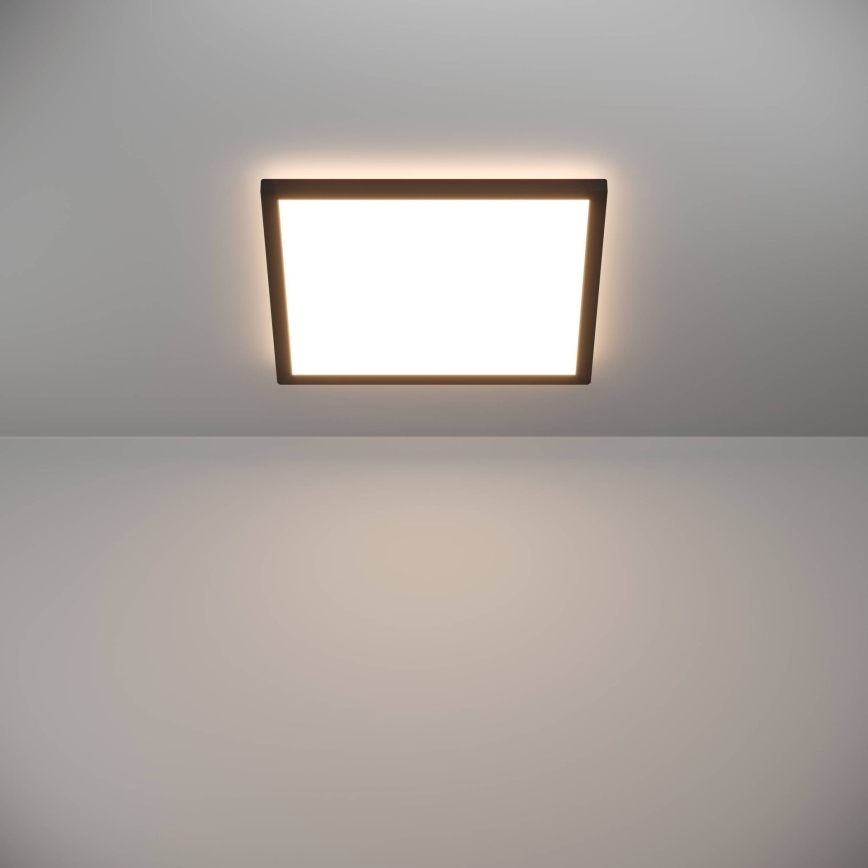 Eglo - LED Плафон за баня LED/17,6W/230V 2700/4000/6500K 39x39 см IP44 черен
