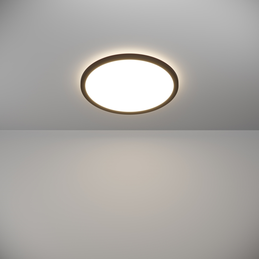 Eglo - LED Димируем плафон за баня LED/18,5W/230V 2700-6500K Ø 38,9 см IP44 черен + дистанционно управление