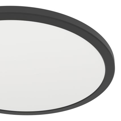 Eglo - LED Димируем плафон за баня LED/18,5W/230V 2700-6500K Ø 38,9 см IP44 черен + дистанционно управление