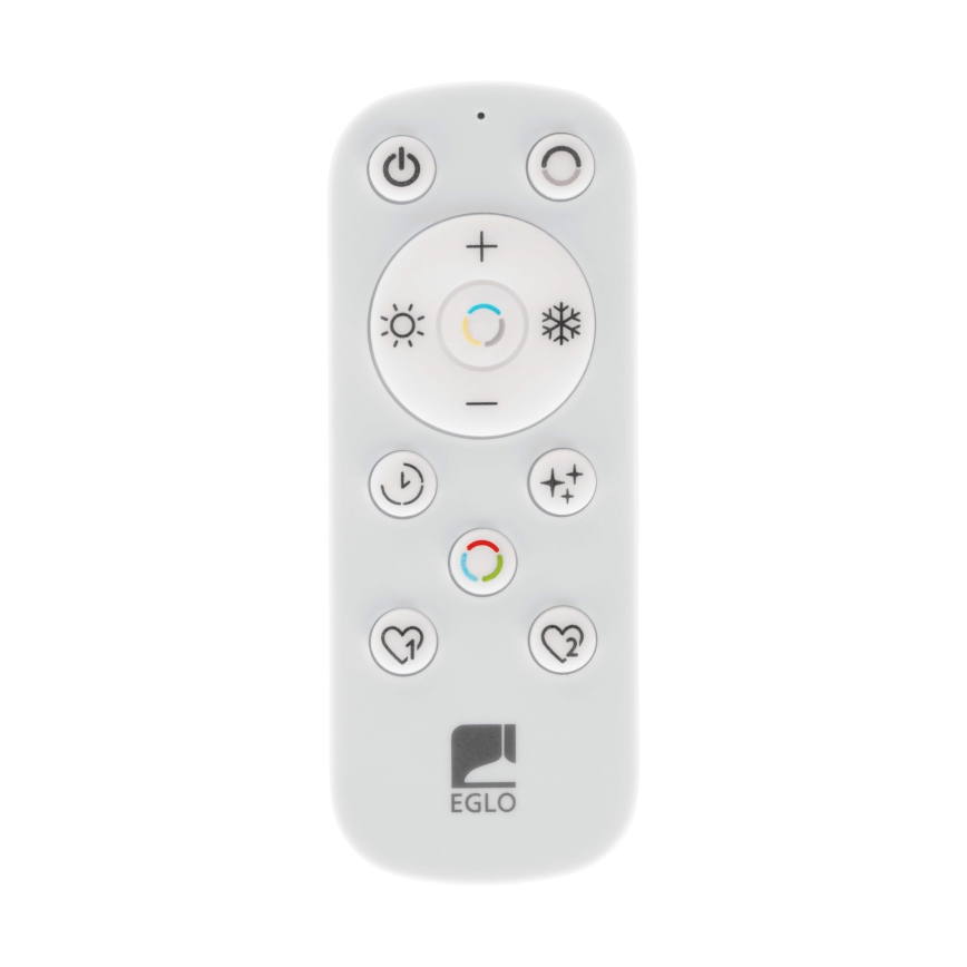 Eglo - LED Димируем плафон за баня LED/18,5W/230V 2700-6500K Ø 38,9 см IP44 черен + дистанционно управление