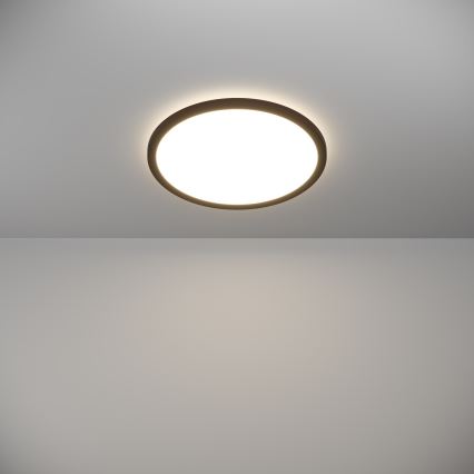 Eglo - LED Димируем плафон за баня LED/18,5W/230V 2700-6500K Ø 38,9 см IP44 черен + дистанционно управление