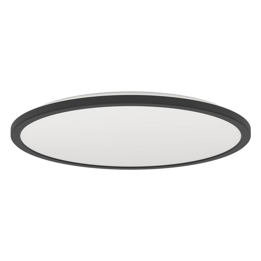 Eglo - LED Димируем плафон за баня LED/16,8W/230V 2700-6500K Ø 50 см IP44 черен + дистанционно управление