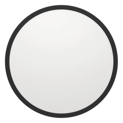 Eglo - LED Димируем плафон за баня LED/16,8W/230V 2700-6500K Ø 50 см IP44 черен + дистанционно управление