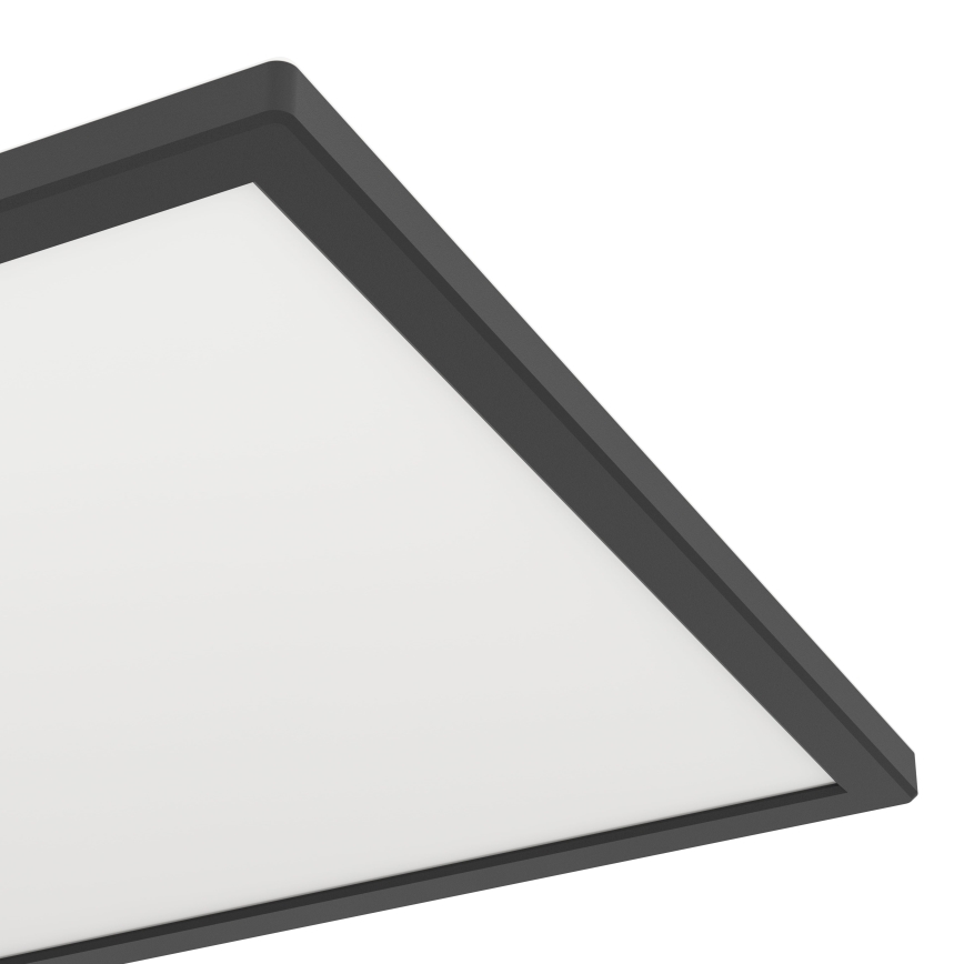 Eglo - LED Димируем плафон за баня LED/17,6W/230V 2700-6500K 39x39 см IP44 черен + дистанционно управление