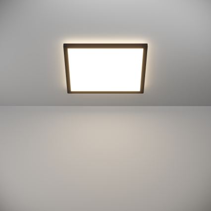 Eglo - LED Димируем плафон за баня LED/17,6W/230V 2700-6500K 39x39 см IP44 черен + дистанционно управление