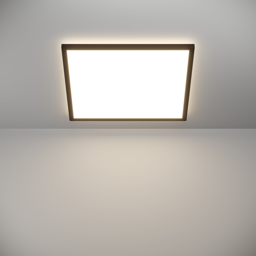 Eglo 901457 - LED Димируем плафон за баня LED/17W/230V 2700-6500K 50x50 см IP44 черен + дистанционно управление