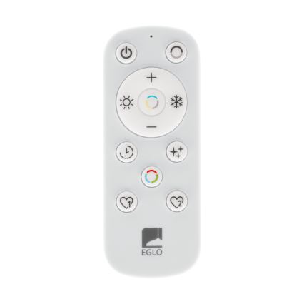 Eglo 901457 - LED Димируем плафон за баня LED/17W/230V 2700-6500K 50x50 см IP44 черен + дистанционно управление