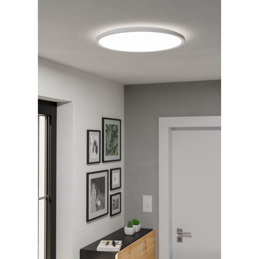 Eglo - LED Димируем плафон за баня LED/16,8W/230V 2700-6500K Ø 50 см IP44 бял + дистанционно управление
