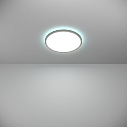 Eglo - LED RGBW Димируем плафон за баня LED/13,9W/230V 2700-6500K Ø 30 см IP44 черен ZigBee