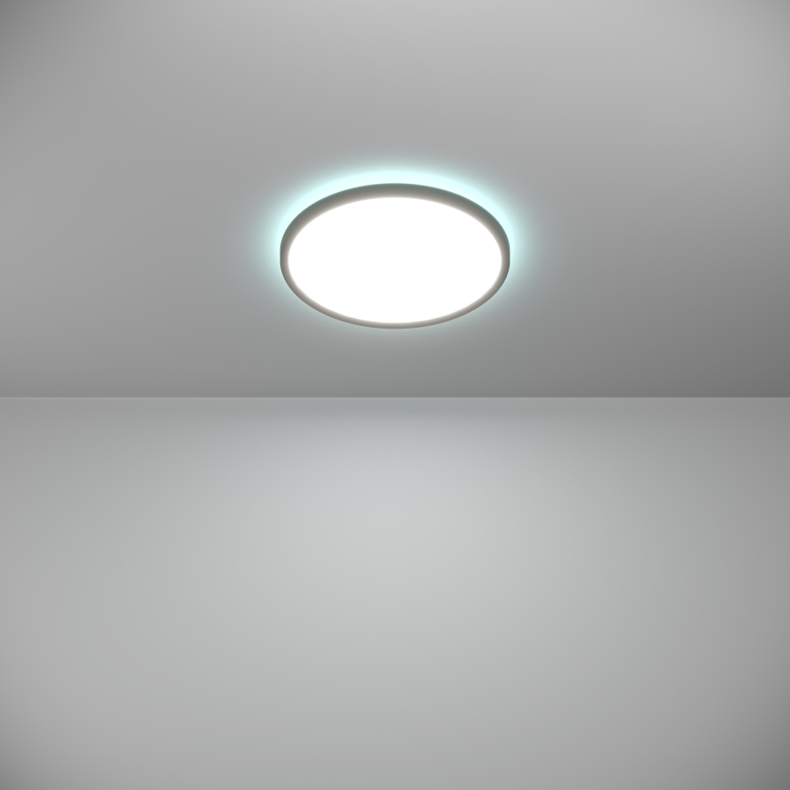 Eglo - LED RGBW Димируем плафон за баня LED/13,9W/230V 2700-6500K Ø 30 см IP44 черен ZigBee