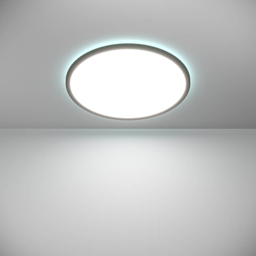 Eglo - LED RGBW Димируем плафон за баня LED/16,8W/230V 2700-6500K Ø 50 см IP44 черен ZigBee