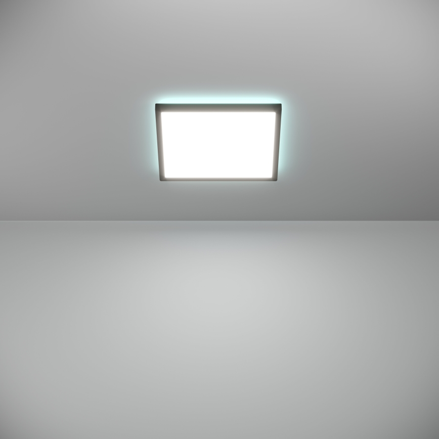 Eglo - LED RGBW Димируем плафон за баня LED/13,4W/230V 2700-6500K 29x29 см IP44 черен