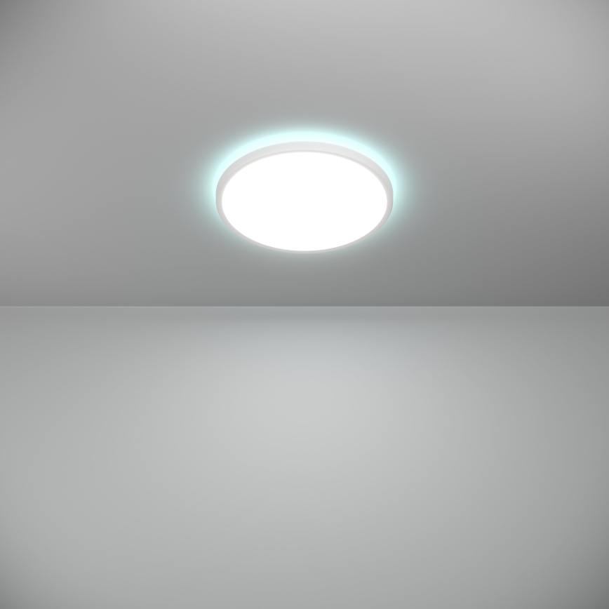 Eglo - LED RGBW Димируем плафон за баня LED/13,9W/230V 2700-6500K Ø 30 см IP44 бял ZigBee