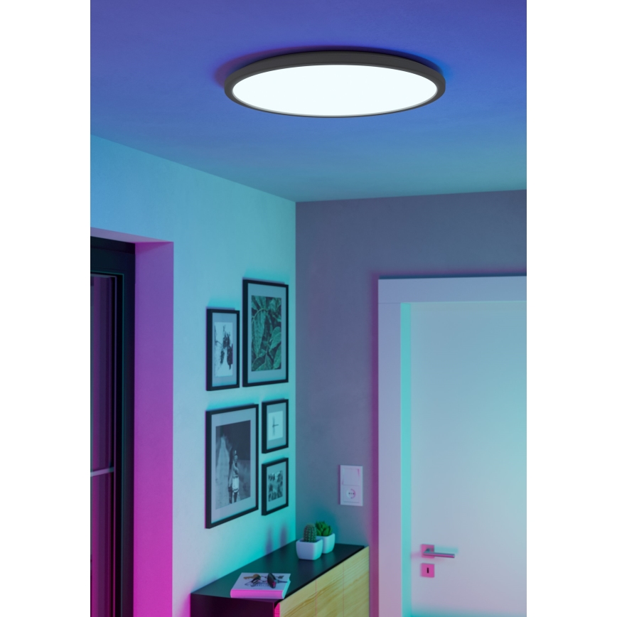 Eglo - LED RGBW Димируем плафон за баня LED/16,8W/230V 2700-6500K Ø 50 см IP44 бял ZigBee