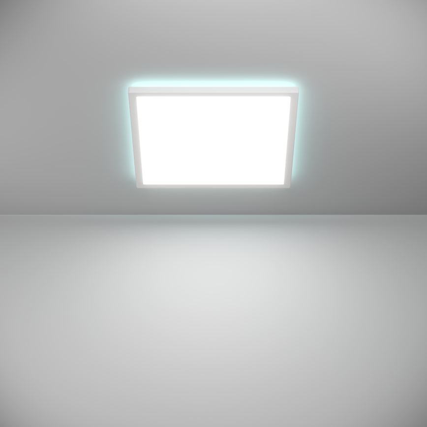 Eglo - LED RGBW Димируем плафон за баня LED/17,6W/230V 2700-6500K 39x39 см IP44 бял ZigBee