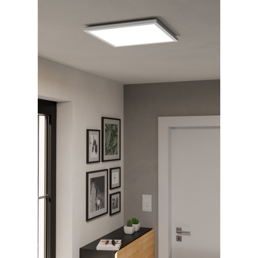 Eglo - LED RGBW Димируем плафон за баня LED/17,6W/230V 2700-6500K 39x39 см IP44 бял ZigBee