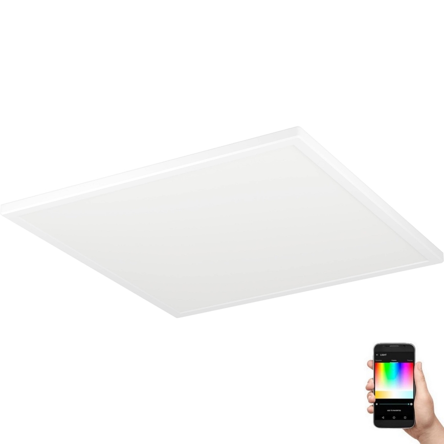 Eglo - LED RGBW Димируем плафон за баня LED/17W/230V 2700-6500K 50x50 см IP44 бял ZigBee