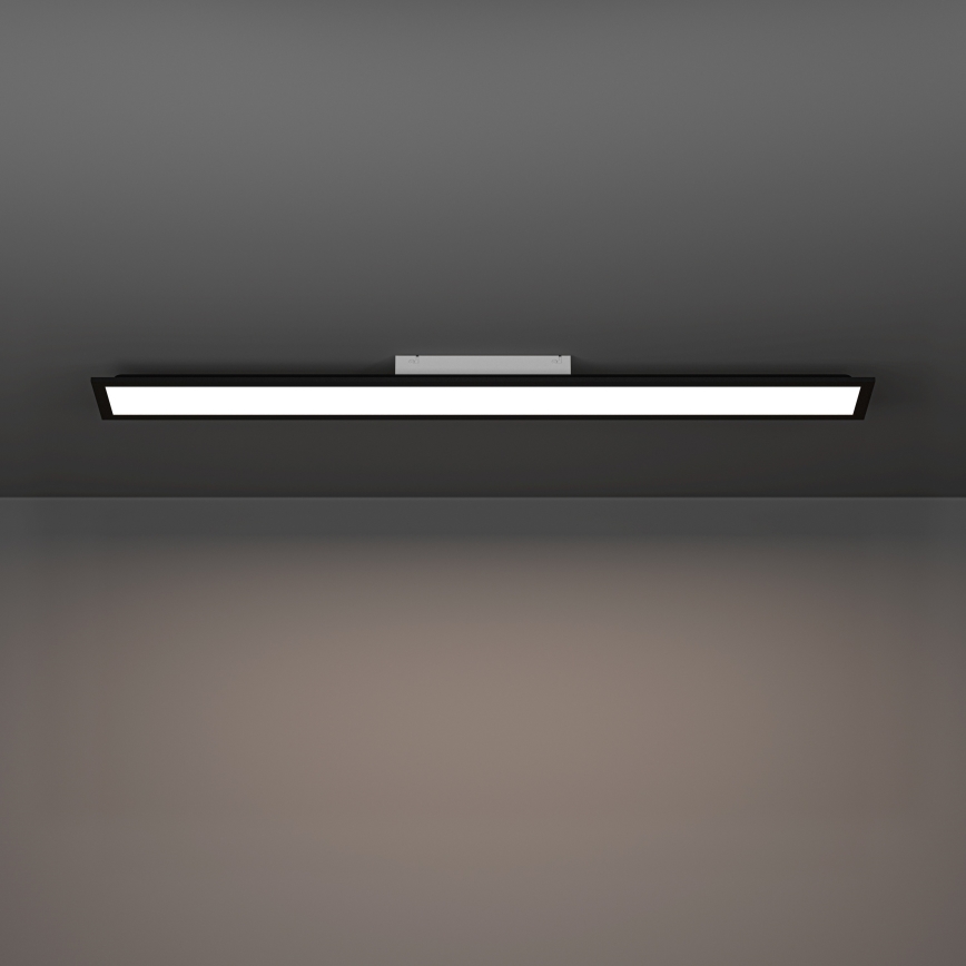 Eglo - LED панел за повърхностен монтаж, LED/28W/230V, 3 цветови температури 2700/4000/6500K, 120x15 см, черен