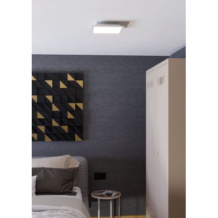 Eglo - LED RGBW димируемо таванно осветително тяло LED/14W/230V 2700-6500K 30x30 cm бяло