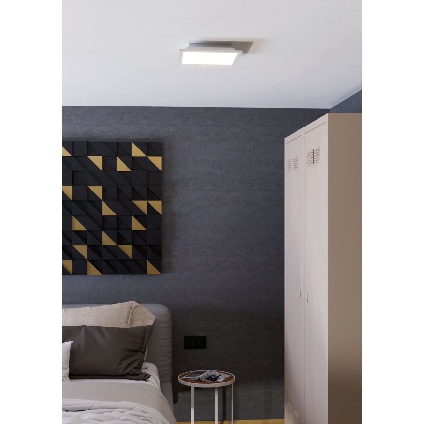 Eglo - LED RGBW димируемо таванно осветително тяло LED/14W/230V 2700-6500K 30x30 cm бяло