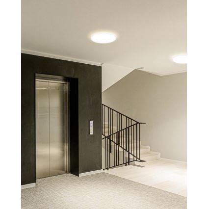 Eglo - LED таванно осветително тяло за баня LED/20,2W/230V Ø39 см IP54 бяло