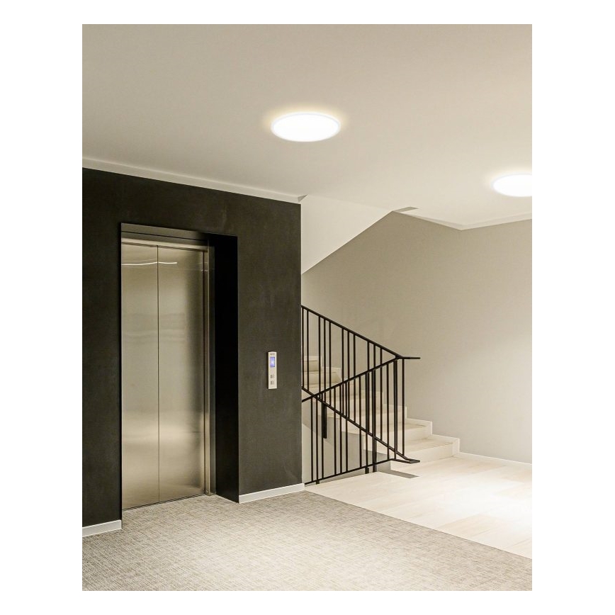 Eglo - LED таванно осветително тяло за баня LED/20,2W/230V Ø39 см IP54 бяло