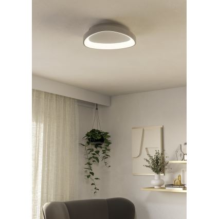 Eglo - LED Димируем плафон LED/12W/230V 2700-6500K бял + дистанционно управление