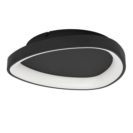 Eglo - LED Димируем плафон LED/12W/230V 2700-6500K черен + дистанционно управление